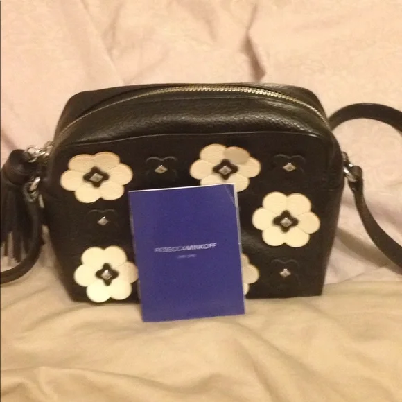 Rebecca Minkoff Black and Cream Crossbody Bag - Picture 6 of 12